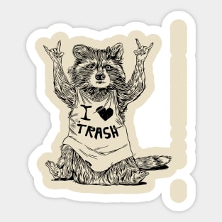 I love Trash Sticker